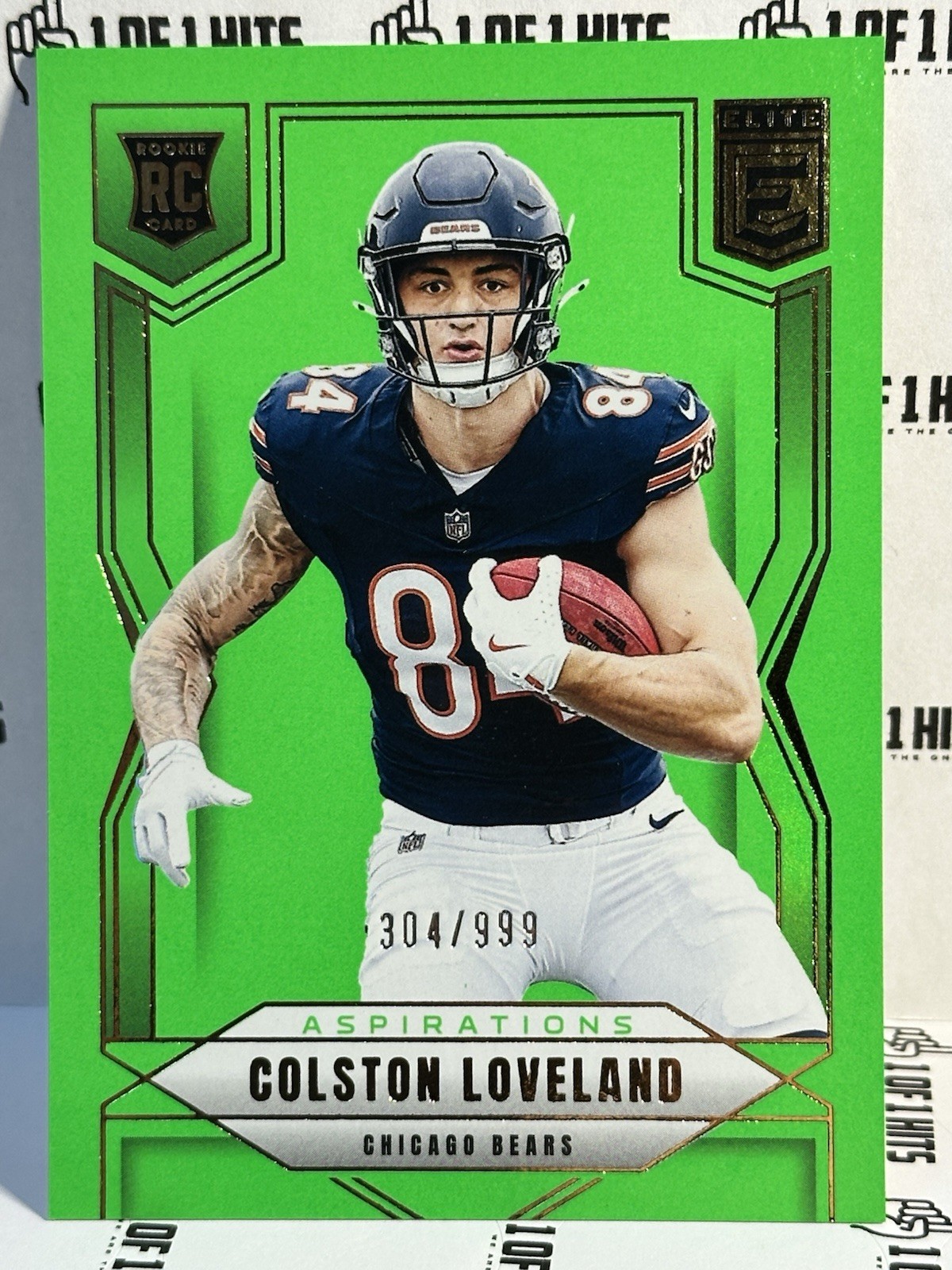 2025 Donruss Elite #109 Colston Loveland Lime Green /999 Rookie Aspirations RC