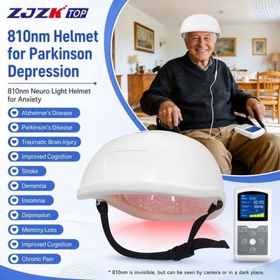 Rechargeable 810nm Near Infrared Helmet 280 Diodes PBM for Head Tension Stroke