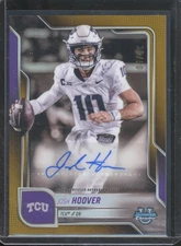 2025 Bowman University Chrome JOSH HOOVER #BCA-JHO Gold Refractor Auto /50 TCU