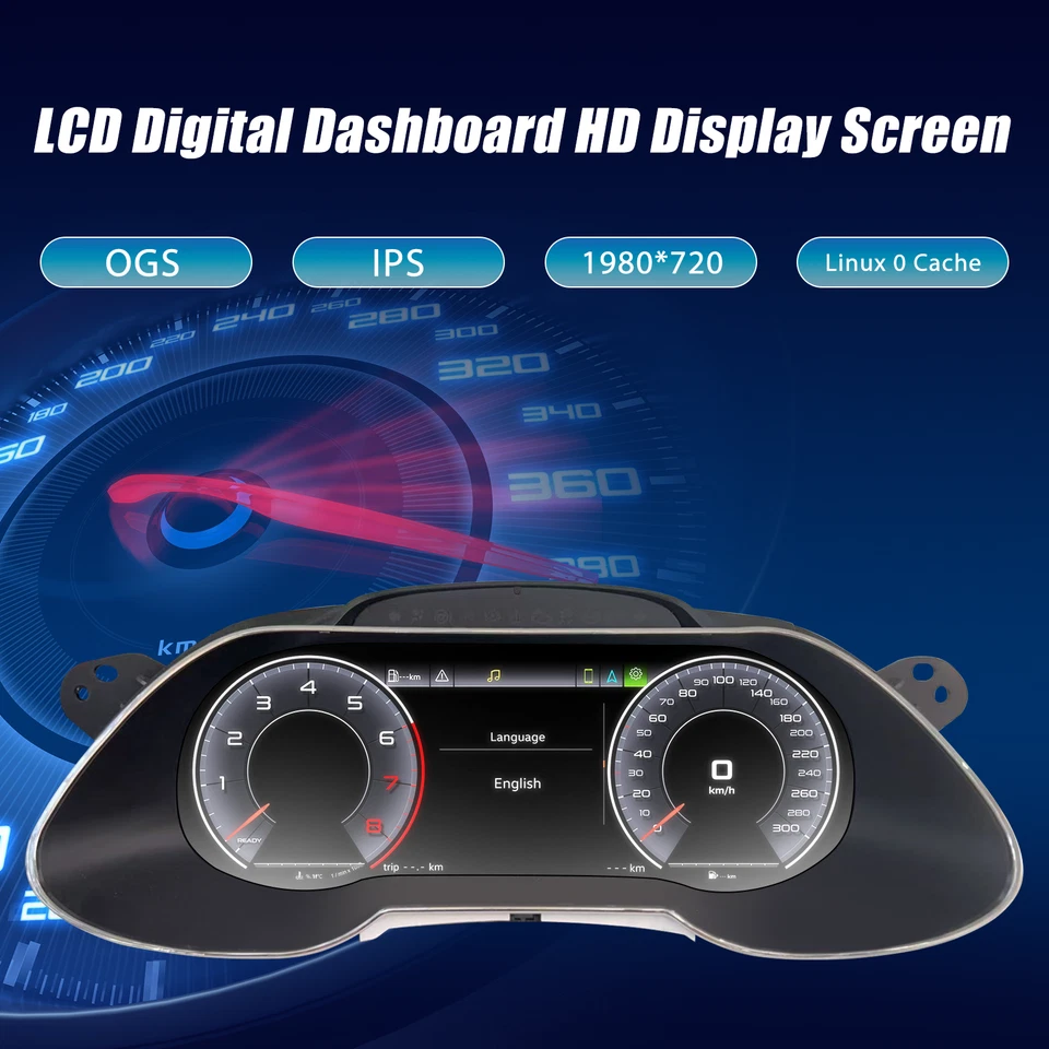 Digital Gauges Dashboard Speedometer Instrument Cluster For Audi A4 2013-2016 Foto 4 de 4