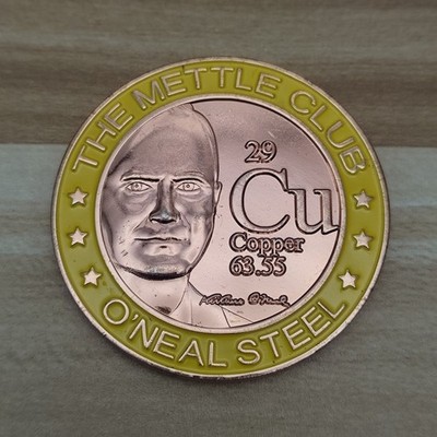 Birmingham,Alabama the Mettle Club O'neal Steel Challenge Coin