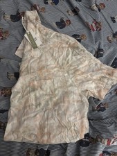 Marine Layer TENCEL Linen Resort Shirt faded palm tree Men's Medium NWT