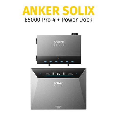 Anker Solix Power Dock Multisystem mit Solarbank 4 E5000 Pro Speicher 0% MwSt.