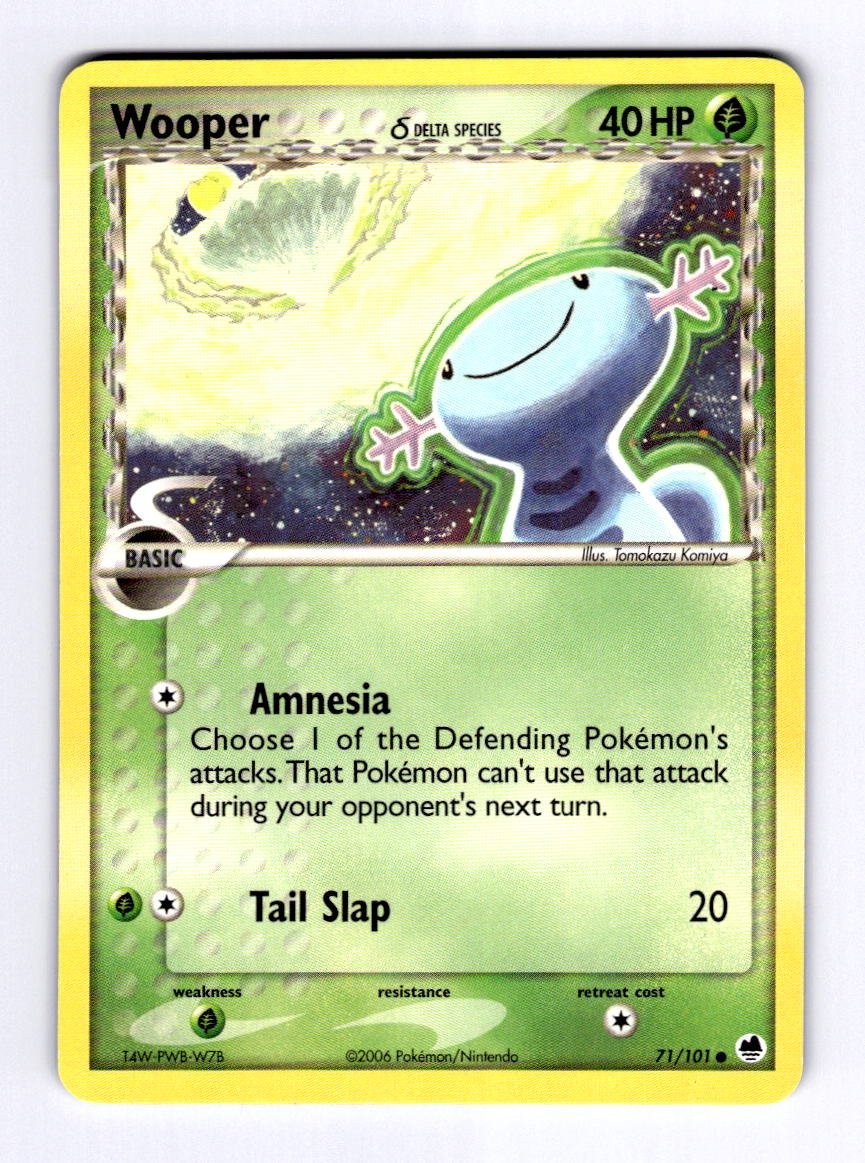 Wooper (Delta Species) Dragon Frontiers #71 (2006) Common NM Pokemon