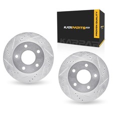 For Buick Reattalesabreriviera 1990 1991 Brake Rotors Drilled And Slotted