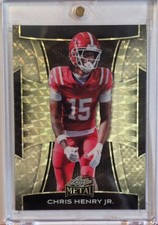 Marketplace image: Chris Henry Jr. 2025 Leaf Metal GOLD PRIZMATIC SUPERFRACTOR #1/1--Ohio State