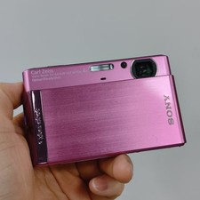 Sony Cyber Shot DSC-T90 12.1MP Digital Camera 4x Optical Zoom Zeiss - Pink -Gift