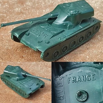 Bonux France 5,7cm Char AMX Jouet Ancien Plastique Collection Militaire Armée - Photo 1/4