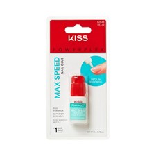 Kiss PowerFlex Maximum Speed Nail Glue - Fast Drying Adhesive 1 Pack, Clear