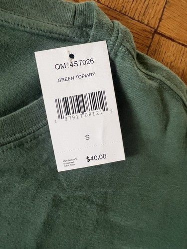 QUICKSILVER MENS T-SHIRT (New W/Tags) Green/SIZE SMALL - Picture 7 of 7