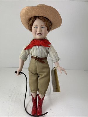 Franklin Heirloom Dolls 20 Mule Team Borax Collectible Cowgirl Porcelain Doll VG