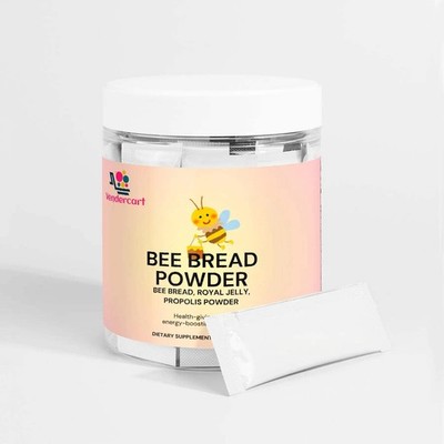 Bee Pearl Powder   Bee Bread, Propolis & Royal Jelly Blend   Energy, Immunity &