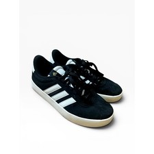 Adidas VL Court 3.0 Suede Sneakers Black White ID6279 Womens 9 Low Top Skate