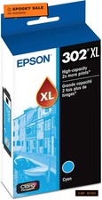 302 Claria Premium Ink High Capacity Cyan Cartridge T302XL220-S Works with Exp