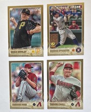 Topps 2015 Gold Parallel MLB Card Lot    #/2015 – 4 Cards