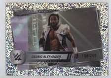 2025 Topps Chrome WWE Speckle Refractor 168/249 Cedric Alexander #143 0m4f