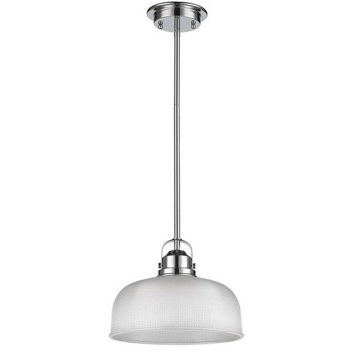 Transitional 1-light Nickel Pendant Nickel