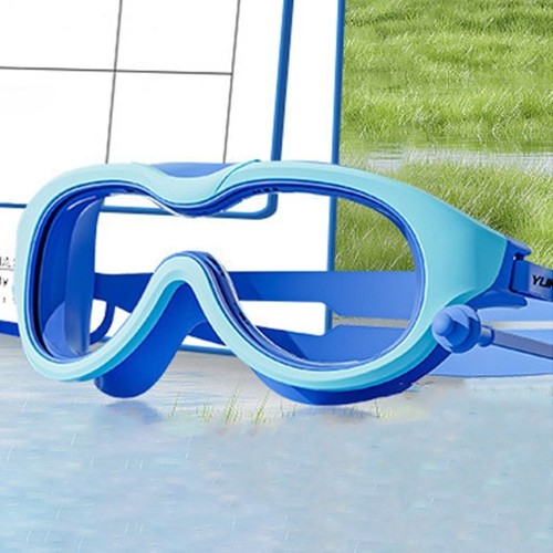 Juego de gafas de natación con tapón para los oídos para niños de marco grande para deportes acuáticos - Imagen 12 de 17