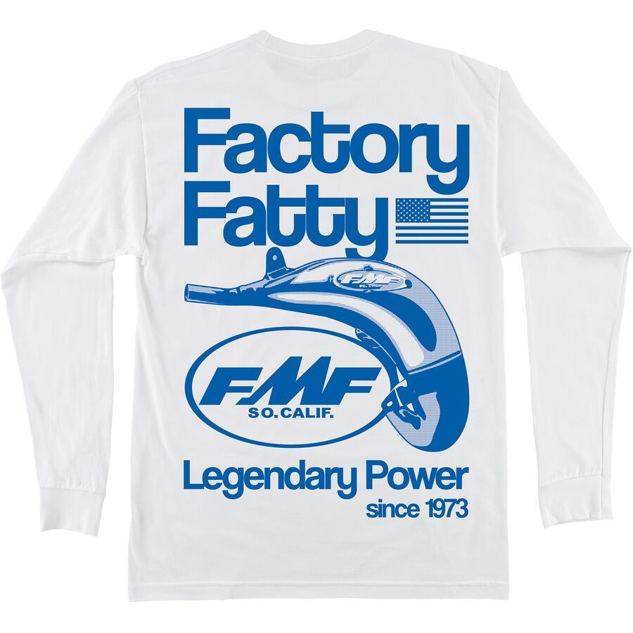 FMF Factory Fatty Long Sleeve Shirt - White, Medium HO25119900-WHT-M