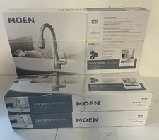 Moen Georgene High Arc Kitchen Faucet Spot Re...