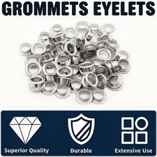 EYELETS 8mm 10mm 12mm For Eyelet Presser Punch Machine Tool Vinyl Banner Grommet