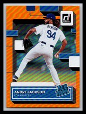 2022 Donruss Holo Orange Andre Jackson #48 Rookie Los Angeles Dodgers MLB