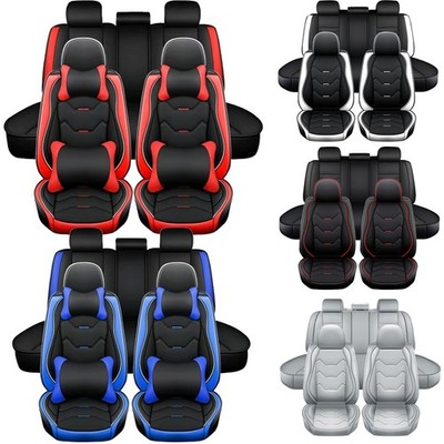 For Lexus Car Seat Covers Premium Leather Full Set 5-Seat Front Rear Cushion Mat