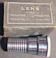WOLLENSAK 2 SUNRAY 107 F/1.6 16MM Projection Lens USA Keystone Movie Projector