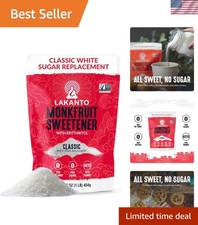 Gluten-Free Monk Fruit Sweetener with Erythritol - Ideal for Baking & Beverages