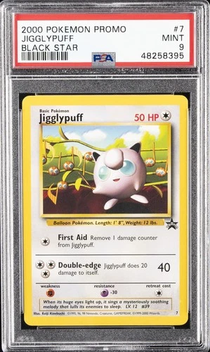 2000 POKEMON PROMO BLACK STAR #7 JIGGLYPUFF PSA 9