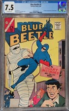 BLUE BEETLE 1 Comic - 1ST SILVER AGE BLUE BEETLE APP - CHARLTON CGC 7.5