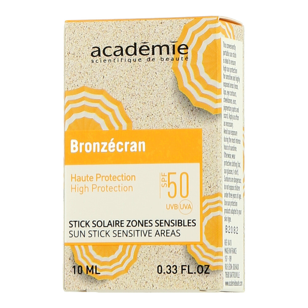 Стик Académie Bronzécran Stick - Solaire для чувствительных зон с SPF 50+ 10 мл