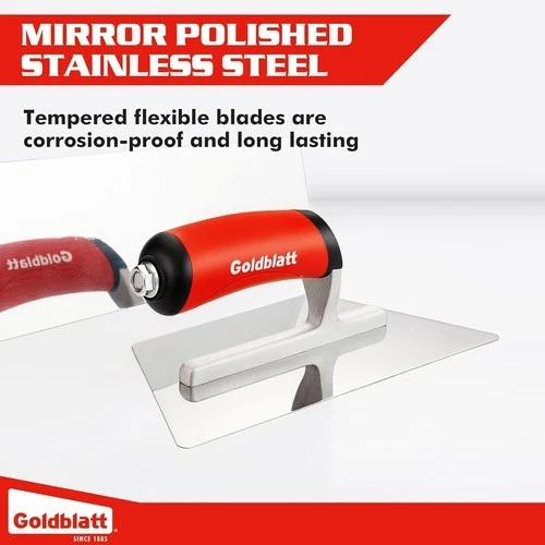 Juego de paletas de acabado de yeso veneciano Goldblatt de 3 piezas con mango de agarre suave Foto 4 de 4