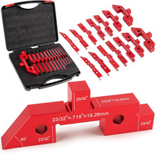 14 Pcs Aluminum Alloy Setup Blocks For Woodworking Precision Router & Table Saw