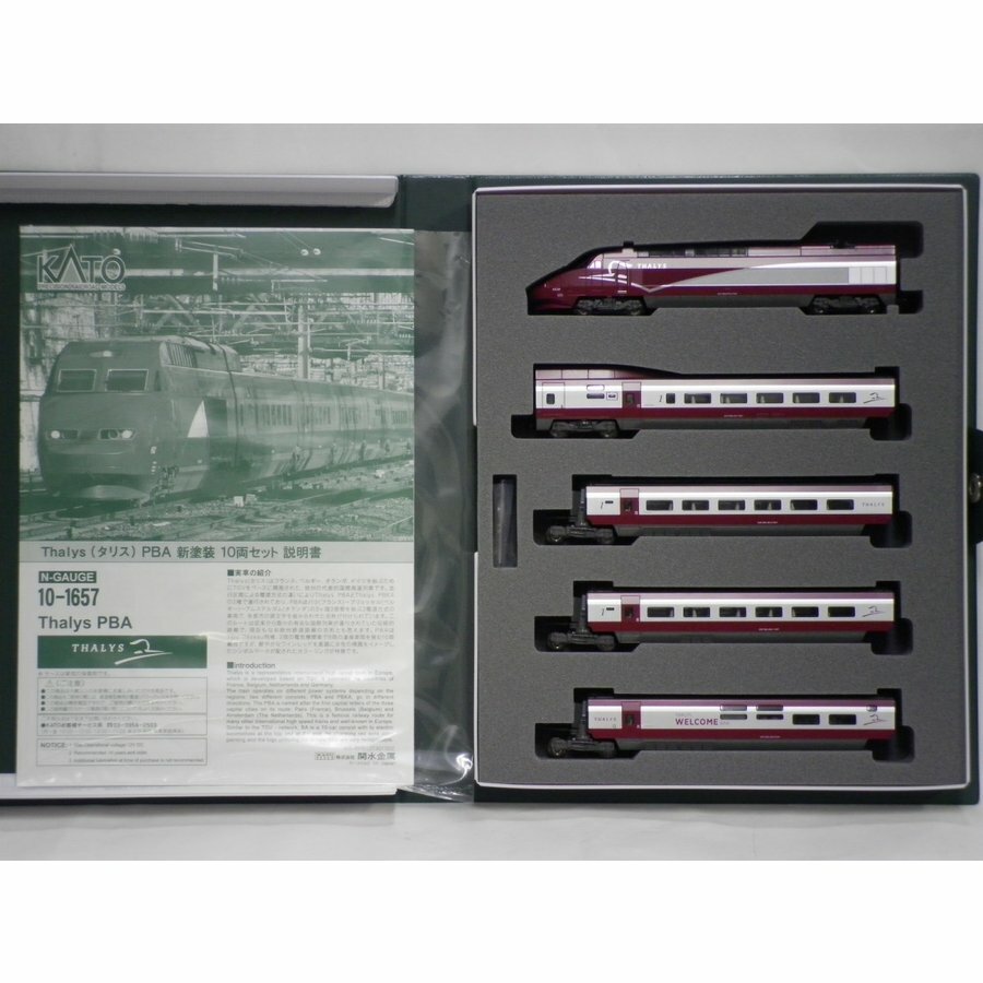 N Scale Kato 10-1657 SNCF Thalys PBA New Paint 10-Car Set