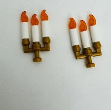 New LEGO@  Candelabra with Candles and flame, Quantity 2 Peace’s