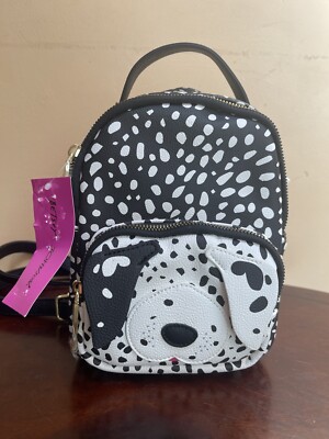 Betsy Johnson Dalmation Bag Dalmatian Black White Polka Dot Dot Spot Betsey Johnson  main image 2