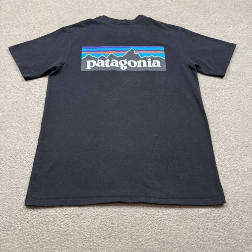 Patagonia T Shirt Mens Size XS Extra Small Black Pocket Tee Short Sleeve Outdoor - Picture 2 of 11