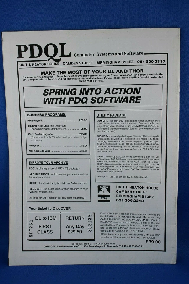 SINCLAIR QL WORLD -- AUSGABE JUNE 1990 - Bild 2 von 3