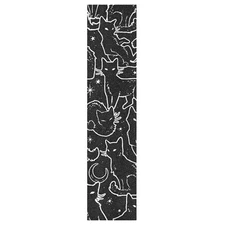 Black Cats Skateboard Grip Tape, Bubble Free Anti 44 x 10 Inch, 