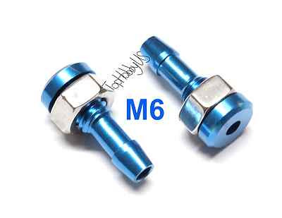 2PCS RC Boat M6 Aluminum Bulkhead Water Nipple, Connector (US GOOD SELLER/SHIP)