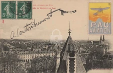 Alberto Santos-Dumont Signed RPPC Photo Postcard Copy