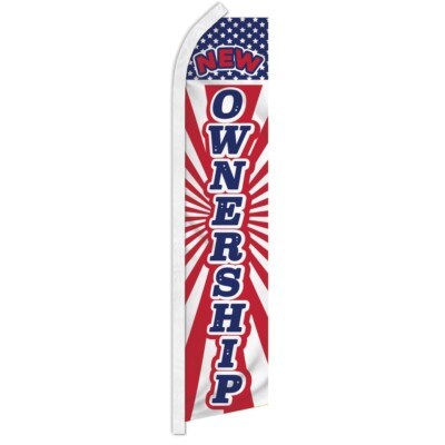 New Ownership Advertising Swooper Feather Flutter Flag Real Estate