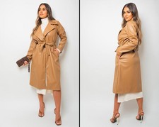 Longline Belted Trench Coat