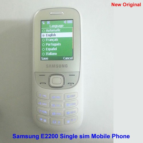100% Genuine Original Samsung GT-E2200 VGA Camera Unlocked Mobile Phone - White - Picture 2 of 5