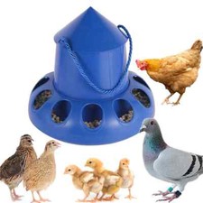 Plastic Poultry Farming Feeders Pigeon Quail Hen Budgie Food Dispenser Automatic