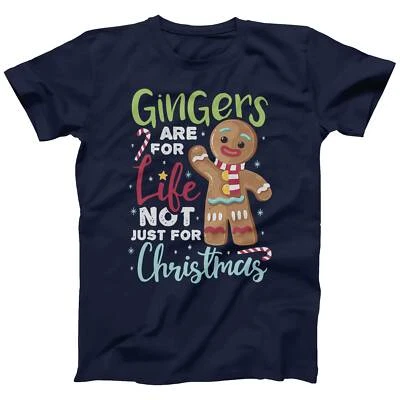 UNEEK Gingerbread Man T-Shirt | Gingers Are For Life Not Just for Christmas Xmas Gifts