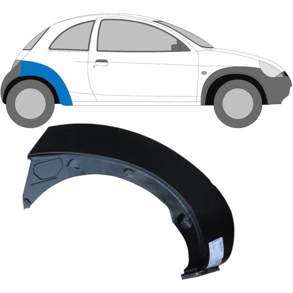 FORD KA 1996-2008 REAR WHEEL ARCH REPAIR PANEL REAR WING  / RIGHT RH