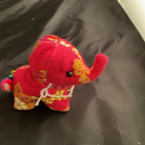 Thai Elefant Puppe Handarbeit Baumwollstoff mit Polyfilled Baby Rosa - Bild 4 von 7
