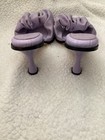 Sam Edelman Circus Y2K Wild Orchid Heels Open Toe Ruched Fabric Slides 9 M — photo 5